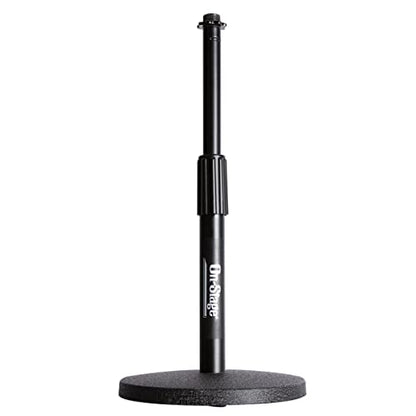 OnStage DS7200B Adjustable Desktop Microphone Stand, Black