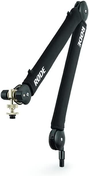 Rode PSA1+ Pro Studio Boom Arm for Podcasting with ZAYKiR Microphone Stand Extension