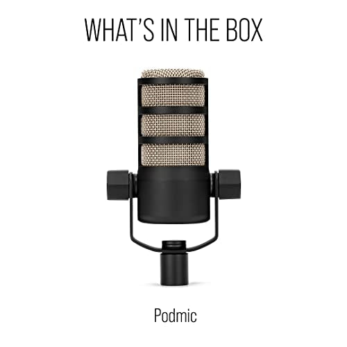 RØDE PodMic USB Versatile Dynamic Broadcast Microphone With XLR and USB Connectivity for Podcasting, Streaming, Gaming, Music-Making and Content Creation