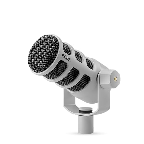 RØDE PodMic USB Versatile Dynamic Broadcast Microphone With XLR and USB Connectivity for Podcasting, Streaming, Gaming, Music-Making and Content Creation