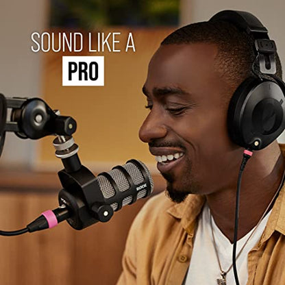 RØDE PodMic USB Versatile Dynamic Broadcast Microphone With XLR and USB Connectivity for Podcasting, Streaming, Gaming, Music-Making and Content Creation