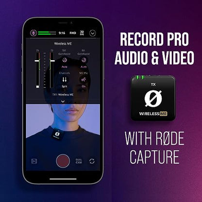 RODE Wireless PRO Compact Wireless Microphone System with Timecode, 32-bit Float On-board Recording, 2 Lavalier Microphones and Smart Charge Case for Filmmaking and Content Creation