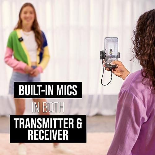 RODE Wireless PRO Compact Wireless Microphone System with Timecode, 32-bit Float On-board Recording, 2 Lavalier Microphones and Smart Charge Case for Filmmaking and Content Creation