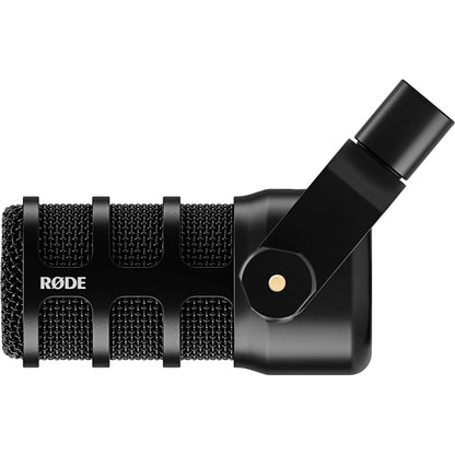 Rode PodMic USB and XLR Dynamic Broadcast Microphone with Rode Desk Stand 2 (DS2), XLR Cable, and StreamEye Polishing Cloth