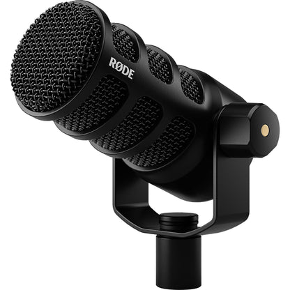 Rode PodMic USB and XLR Dynamic Broadcast Microphone with Rode Desk Stand 2 (DS2), XLR Cable, and StreamEye Polishing Cloth