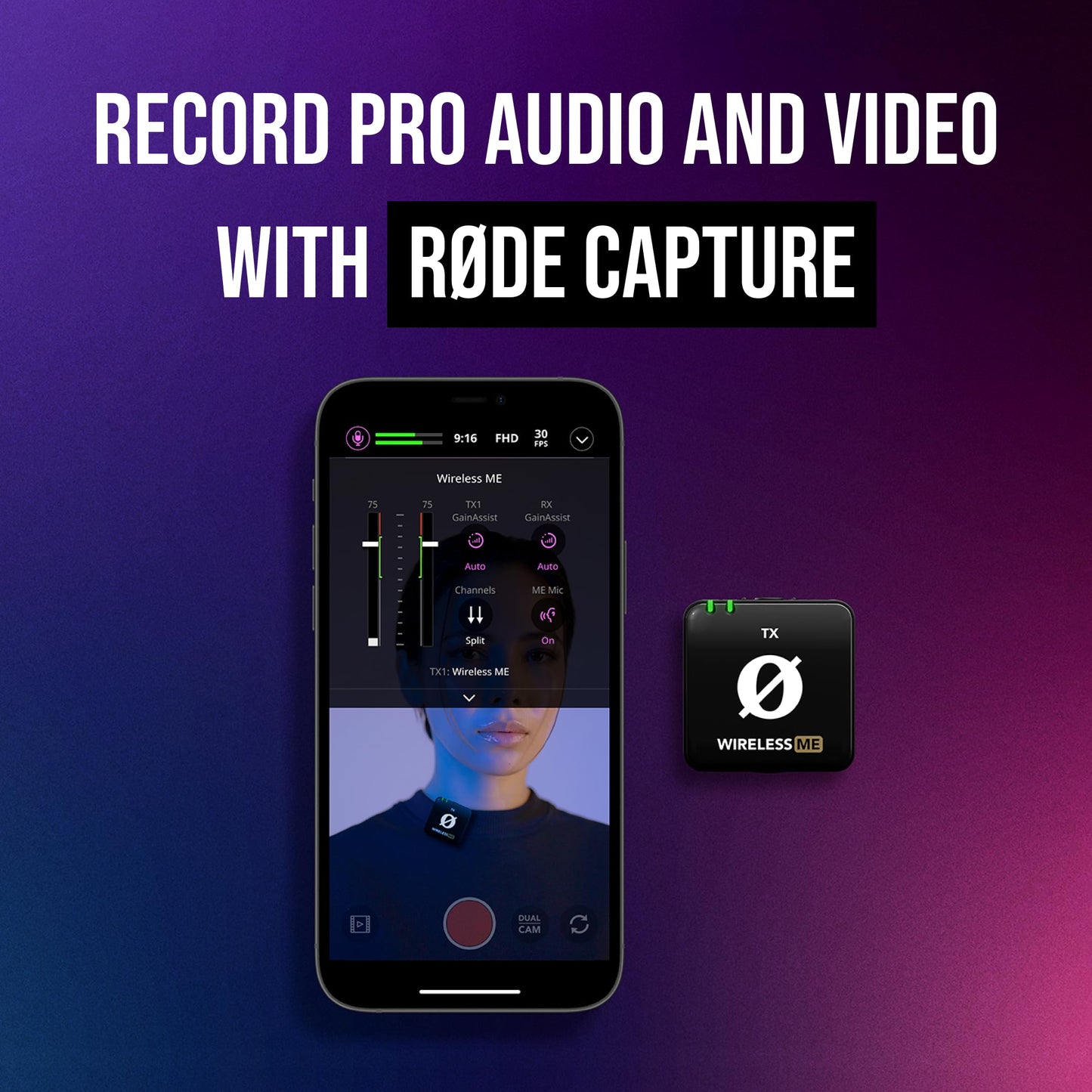 RODE Wireless PRO Compact Wireless Microphone System with Timecode, 32-bit Float On-board Recording, 2 Lavalier Microphones and Smart Charge Case for Filmmaking and Content Creation