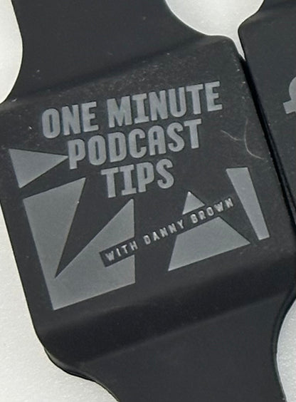 Podcast Beacon: Black Wristband Customized with Your Artwork