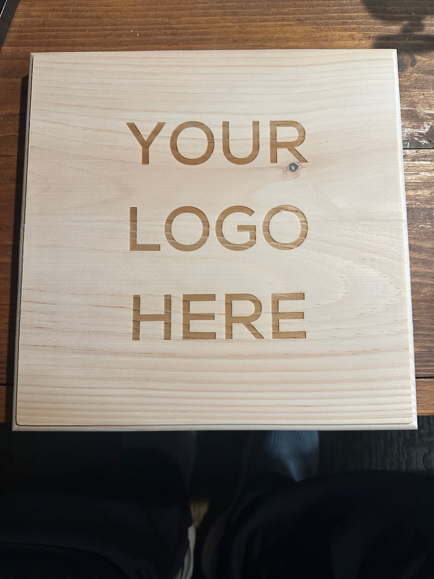 Custom 12x12 Laser-Engraved Wood Art – Perfect for Podcasters!